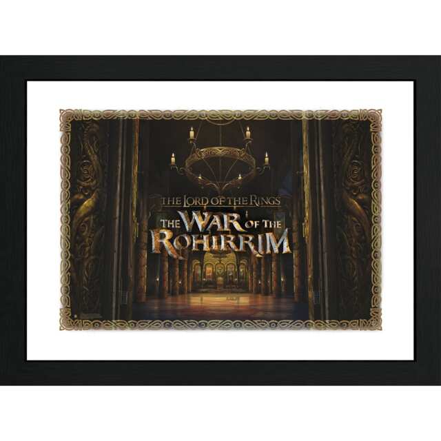 The Lord of the Rings War of Rohirrim Teaser Art S1 30 x 40cm Framed Collector Print