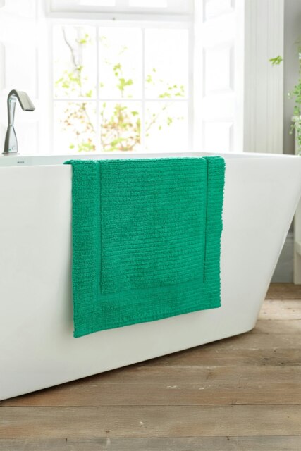 Quik Dri 1500gsm Bath Mat 50x80cm – Everday Absorbent Bathroom Mat Green Emerald 50 x 80cm