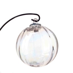 Amelia Art Glass Hanging Friendship Globe Ornament