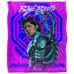 Blue Beetle Unmasked Blanket - Multicoloured - One Size