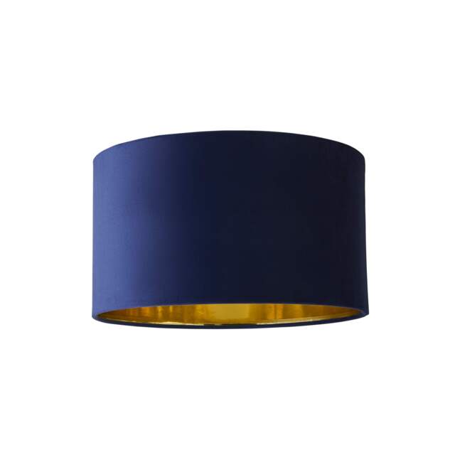 ValueLights Reni Medium Navy Velvet Chrome Shade