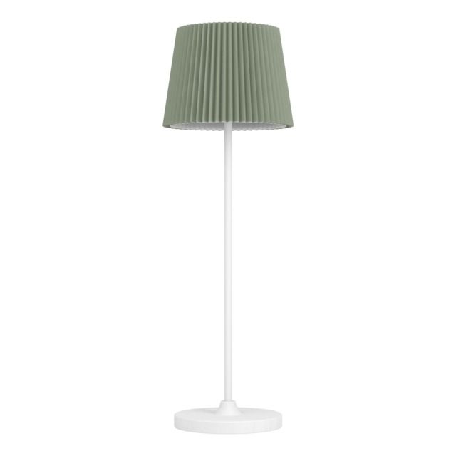 EGLO Leonero Steel And Fabric Portable Touch-Dimmer LED Tuneable White Table Lamp, Green