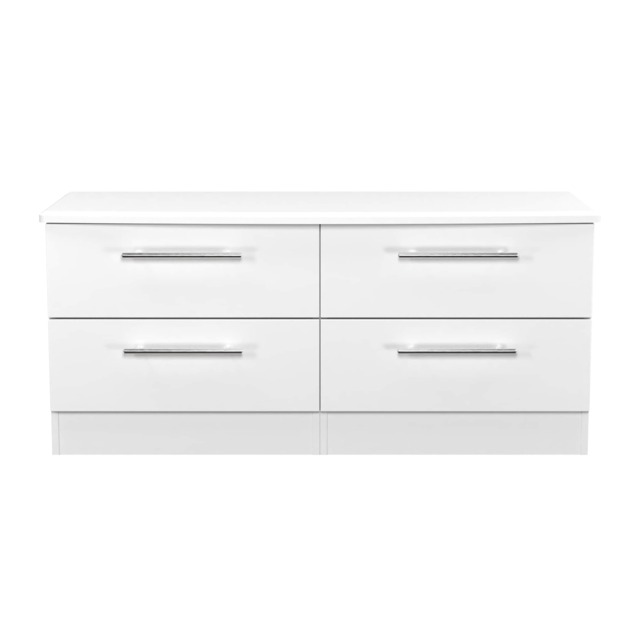 Carlton 4 Drawer Bed Box in Porcelain Matt (Ready Assembled) White Porcelain Matt