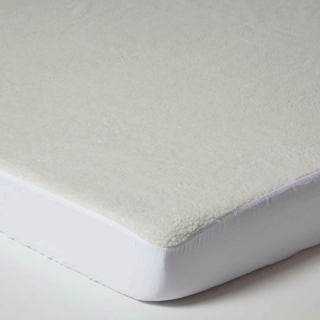 Homescapes Cosy Fleece Underblanket - Double White Double