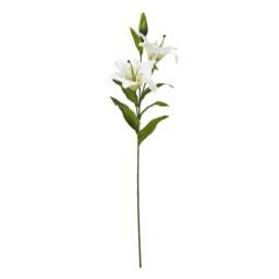 Hill Interiors Madonna Lily Artificial Flower Spray - White - One Size