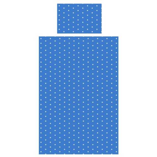 Bedding & Beyond Childrens/Kids Stars Fitted Sheet Set Blue Blue/White One Size 1