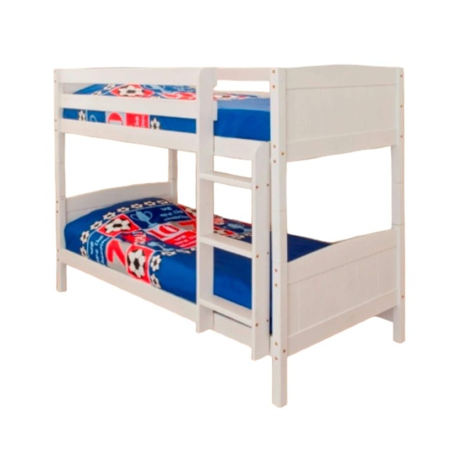2ft6 Shorty Classic Wooden Bunk Bed In White