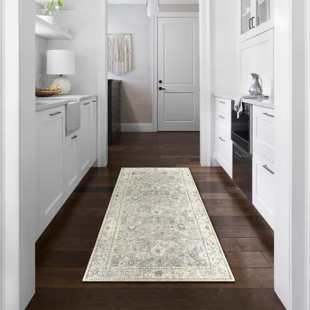 LIVABLISS Becki Owens Davina-Vintage Traditional Boho Rug 80 x 220 cm Grey Brown