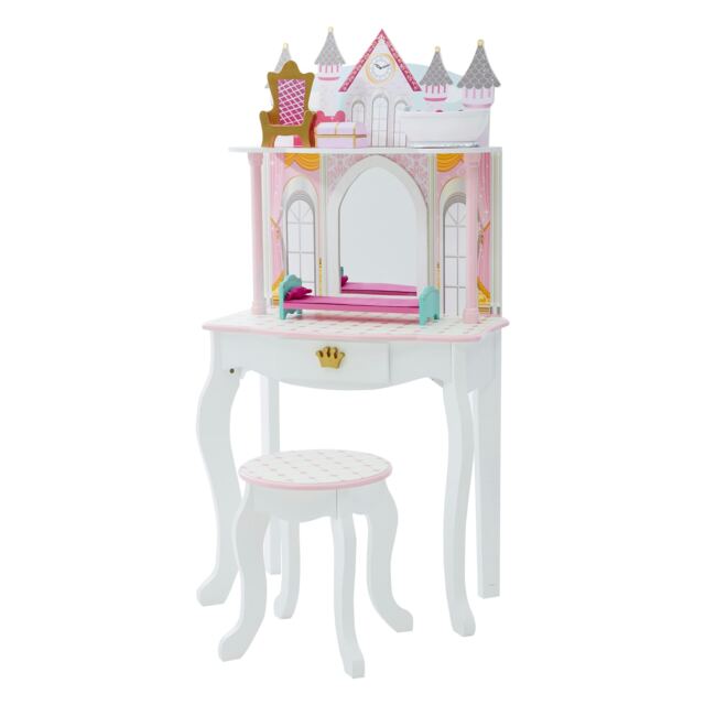 Teamson Kids Dreamland Castle Vanity and Chair Playset