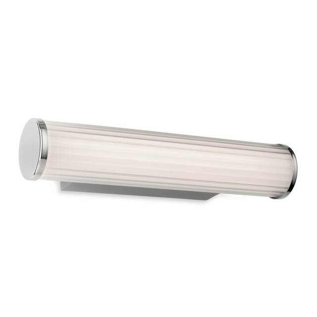 Coral Wall Light - 300mm Chrome with Opal White Polycarbonate Diffuser 9w LED 3000-4000-5700K CCT IP44