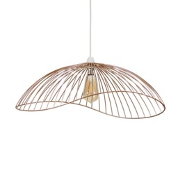 ValueLights Covelas Copper Wavy Wire Ceiling Pendant Shade Copper