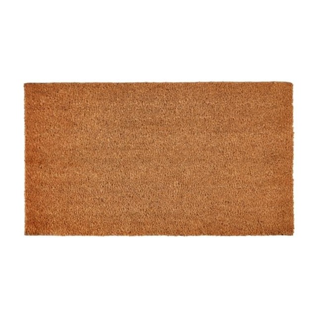 Groundsman Natural Coco Coir Door Mat Brown Brown 50cm x 80cm 1