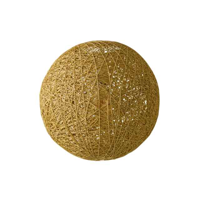ValueLights Bjorn Medium Rattan Wicker Cream Ceiling Pendant Shade Cream
