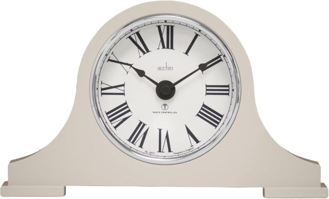 Acctim Foxton Radio Controlled Mantel Clock Earl Grey