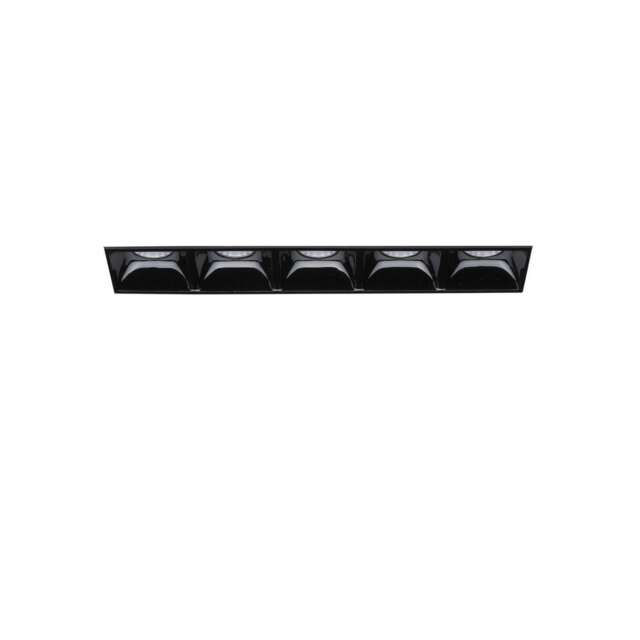 Lika LED 5 Light Recessed Spotlight Black