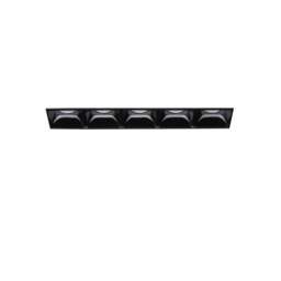 Lika LED 5 Light Recessed Spotlight Black