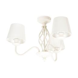 ValueLights Memphis Cream 3 Way Chandelier Cream