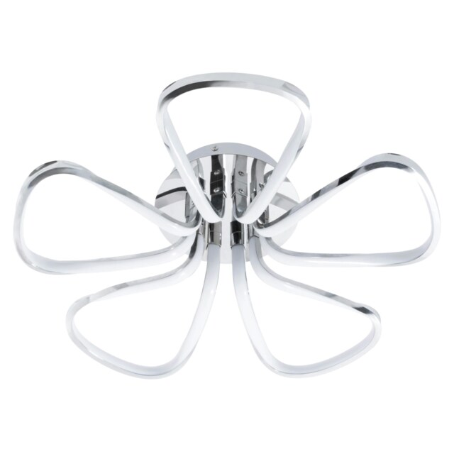 BHS Alvar LED Petals Ceiling Light Silver Chrome 1