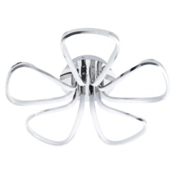 BHS Alvar LED Petals Ceiling Light Silver Chrome 1