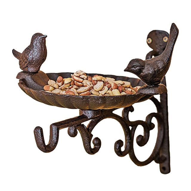 Wall Mounted Cast Iron Bird Bath