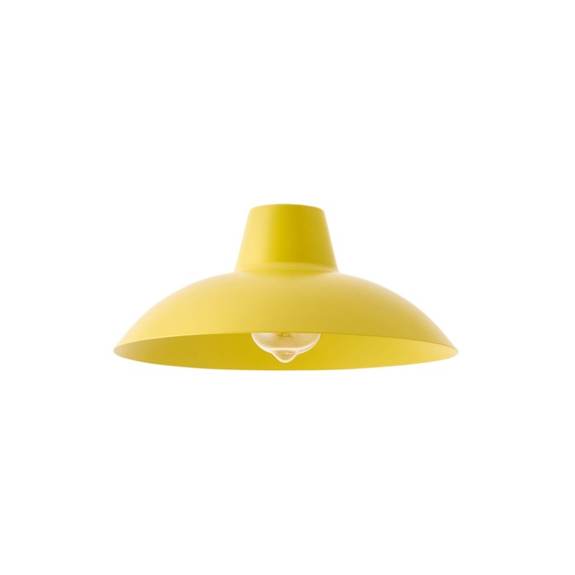ValueLights Civic Yellow Metal Easy Fit Ceiling Pendant Shade Yellow