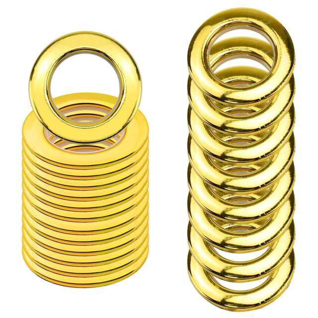 42mm Curtain Eyelets Plastic Round Grommet Rings Clips - 10pcs