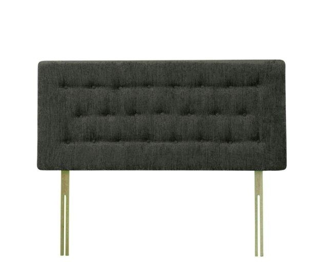 Lona Charcoal Chenille Headboard Super King Multi