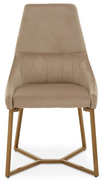 Interiors by Premier Grey Velvet Dining Chair, Occasional Accent Arm Chair for Lounge and Dinner, Sturdy Base with soft cushioning