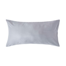 Homescapes Grey Egyptian Cotton Satin Stripe Housewife Pillowcase - King Size Grey King