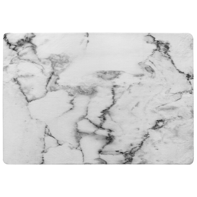 White Marble Texture Rug Multi