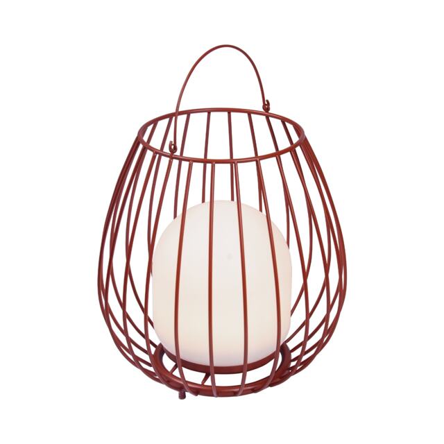 Nordlux Jim Outdoor Lantern Battery Red Metal Intergrated LED 3-Level Dimming - , IP54