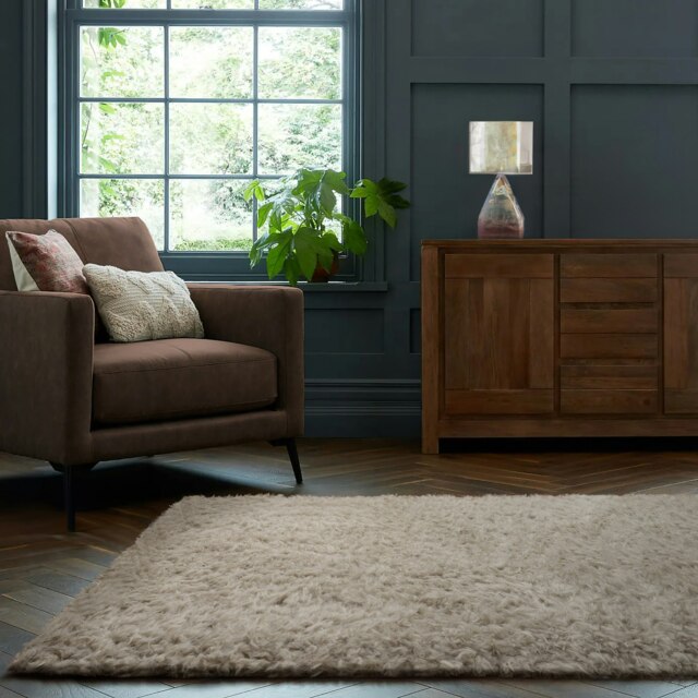 Home Republic Montana Fluffy Rug - 80 x 150 Cream