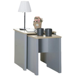 Wooden Nest of Tables In Grey