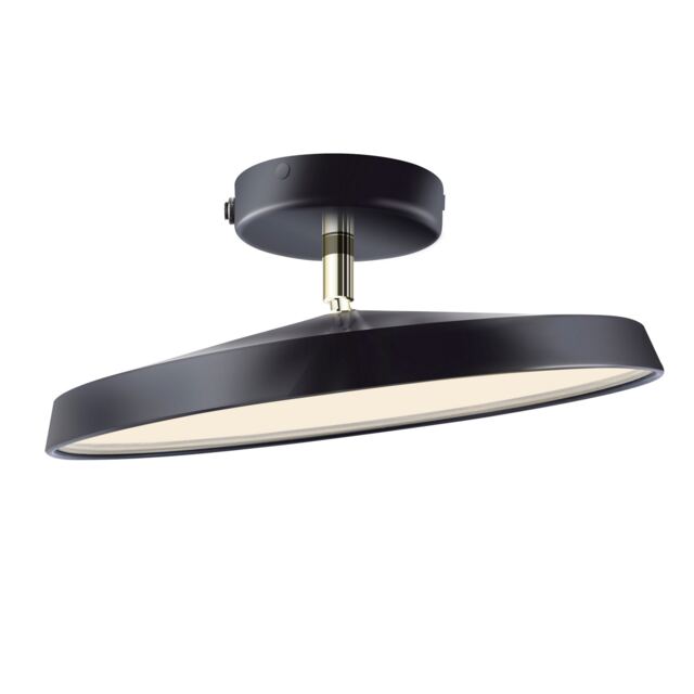 Nordlux Kaito Indoor Ceiling Light Black Metal Intergrated LED 30,000hrs - Mains Powered, IP20