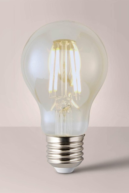 ValueLights E27 Pack of 3 4W Amber Filament Standard Warm White Bulbs