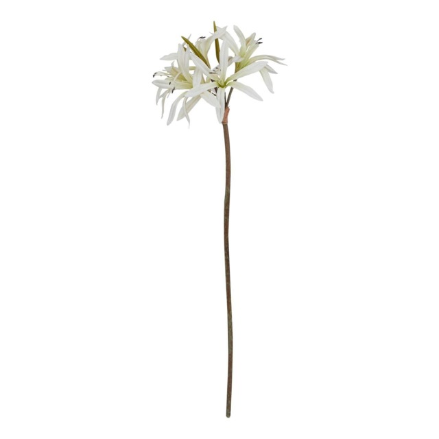 Hill Interiors The Natural Garden Collection Nerine Lily Artificial Flower - White - One Size