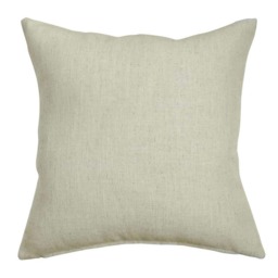 Homescapes Cream Linen Cushion Cover - 45 x 45 cm Cream Natural Cream 45 x 45 cm