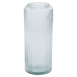 36cm Large Tall Decorative Glass Vase Flowers Arrangement Vertical Line Design
