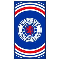 Rangers FC Pulse Bath Towel - Blue/White/Red - One Size Blue One size