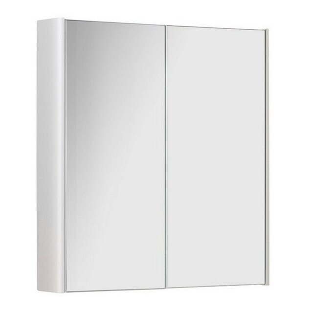 500mm 2 Door Bathroom Mirror Cabinet- White Gloss- (Choice) White White 1