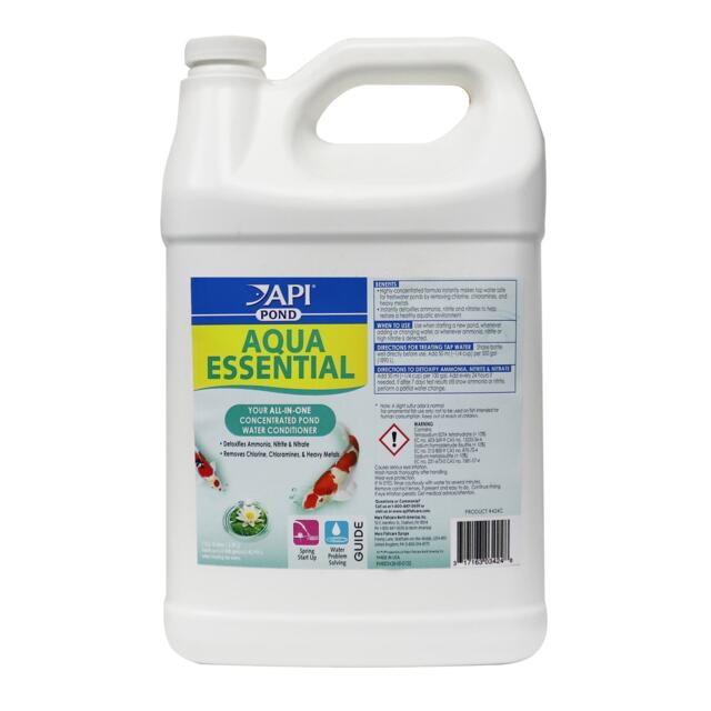 3.8L API Pond Aqua Essential All-in-One Pond Water Conditioner Removes Chlorine, Ammonia & Nitrite Instantly Pond Water Treatment