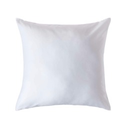 Homescapes White Organic Cotton European Size Pillowcase 400 TC - 80 x 80 cm