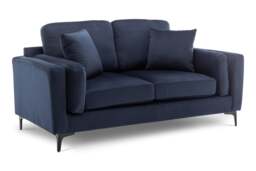 Velvet Navy Blue 2 Seater Sofa MARGHERA