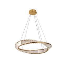 Luxury Gold Chandelier 58cm 3 Color Lights