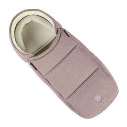 Newborn Cocoon 2-in-1 Carrycot & Footmuff, Birth-6 Months, Universal Fit, Faux Fur Lining, Shower-resistant, Removable Head Support (Dusky Pink)