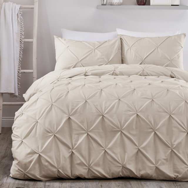 Serene Lara Duvet Cover Set Natural