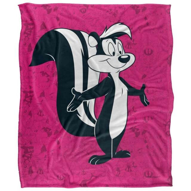Looney Tunes Character Collage Pepe Le Pew Blanket - Multicoloured - One Size