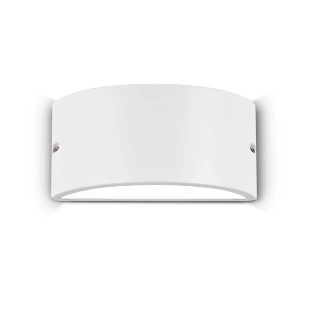 Rex 1 Light Outdoor Up Down Wall Light White IP44, E27