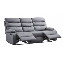 Kidsaw, 3 Seater Recliner Sofa, Grey