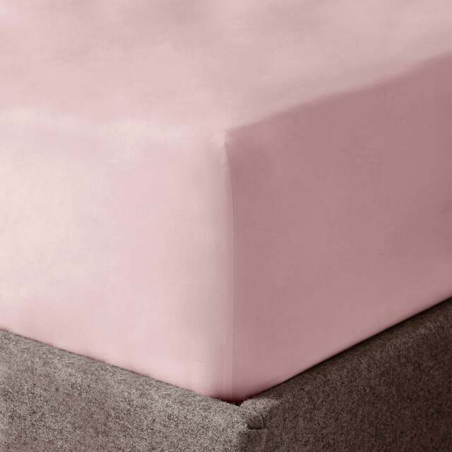 Velosso Microfibre Easy Care Fitted Sheet Pink Blush Pink Single